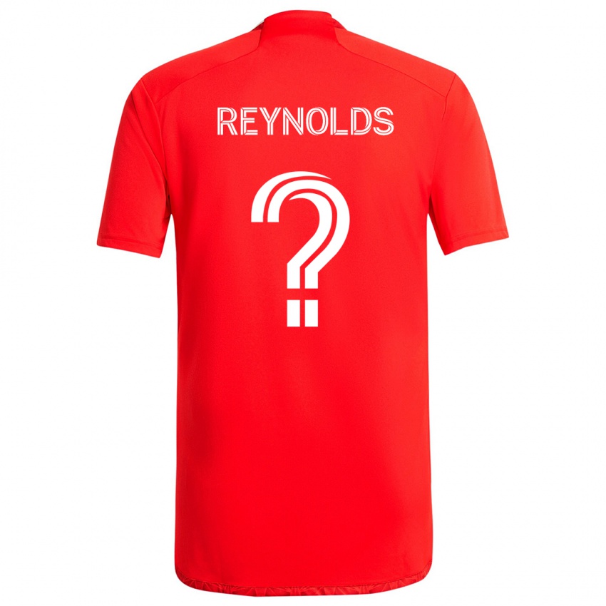 Gyermek Justin Reynolds #0 Piros Fehér Hazai Jersey 2024/25 Mez Póló Ing