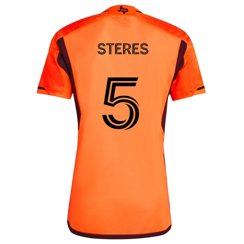 Gyermek Daniel Steres #5 Narancs Fekete Hazai Jersey 2024/25 Mez Póló Ing