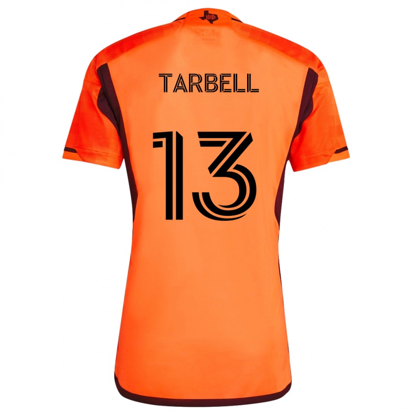 Gyermek Andrew Tarbell #13 Narancs Fekete Hazai Jersey 2024/25 Mez Póló Ing