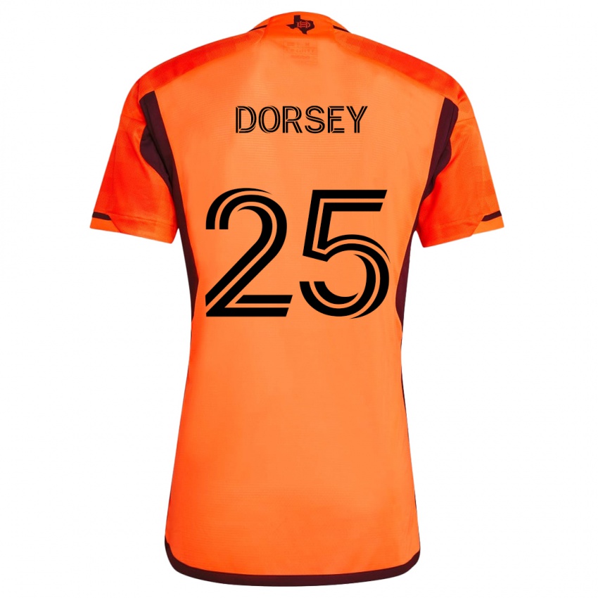 Gyermek Griffin Dorsey #25 Narancs Fekete Hazai Jersey 2024/25 Mez Póló Ing