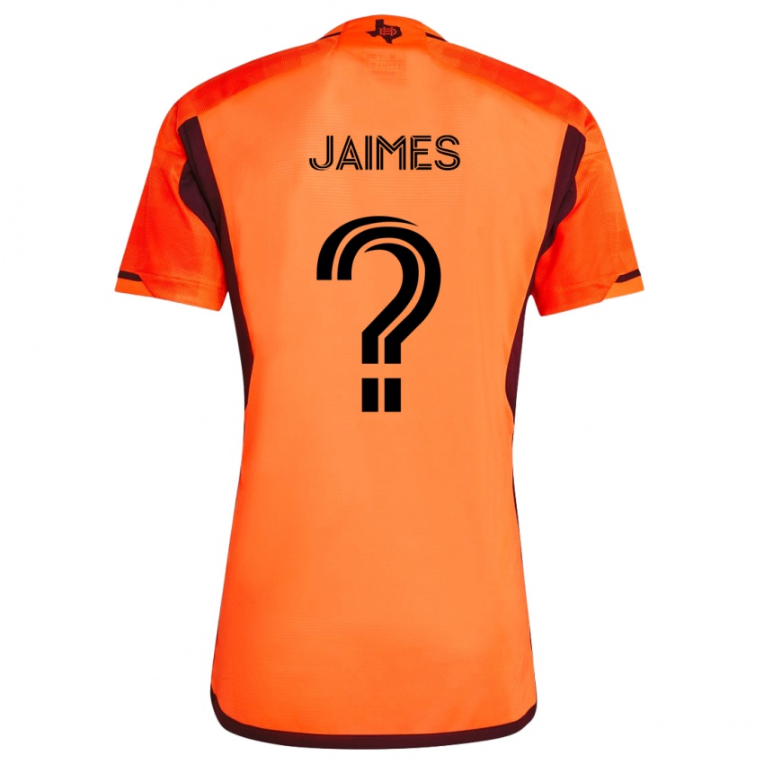 Gyermek Angel Jaimes #0 Narancs Fekete Hazai Jersey 2024/25 Mez Póló Ing