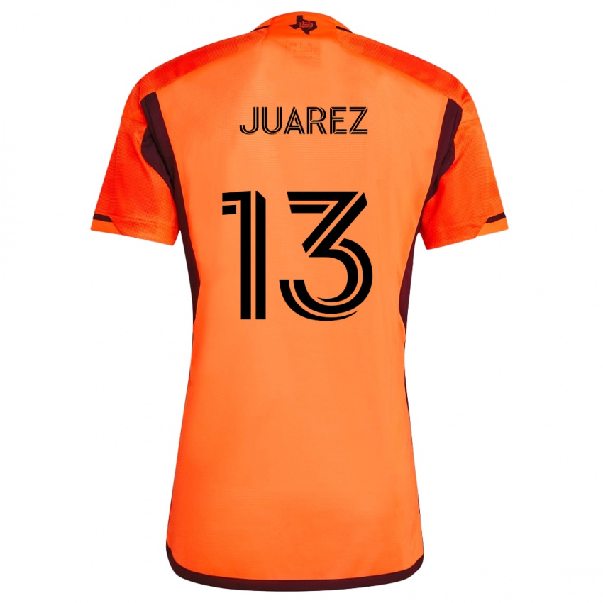 Gyermek Jathan Juarez #13 Narancs Fekete Hazai Jersey 2024/25 Mez Póló Ing