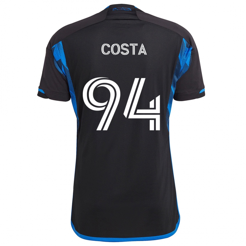 Gyermek Vítor Costa #94 Kék Fekete Hazai Jersey 2024/25 Mez Póló Ing