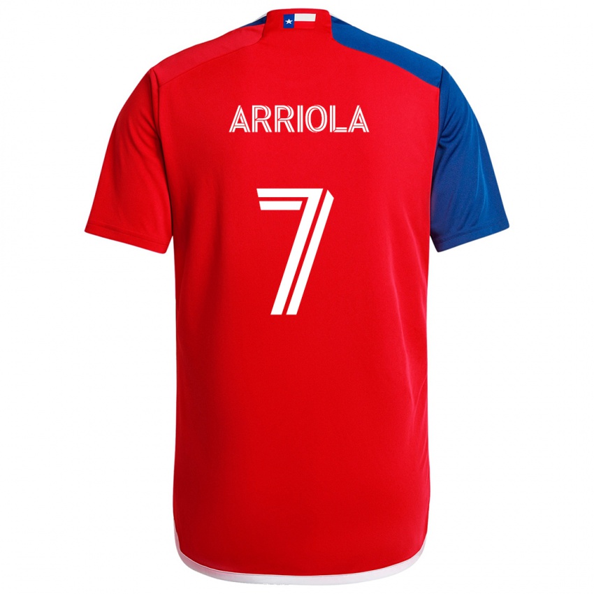 Gyermek Paul Arriola #7 Kék Piros Hazai Jersey 2024/25 Mez Póló Ing