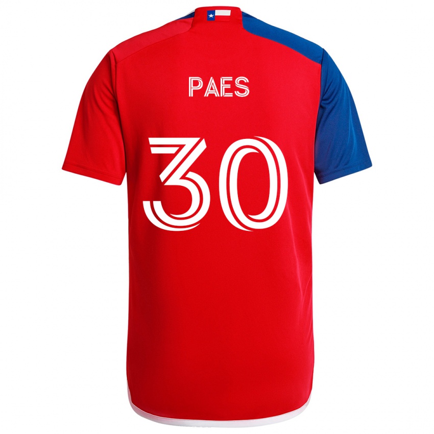 Gyermek Maarten Paes #30 Kék Piros Hazai Jersey 2024/25 Mez Póló Ing