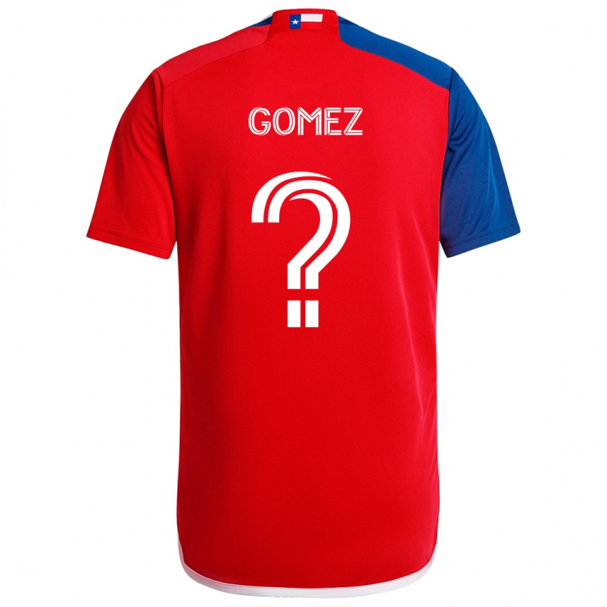 Gyermek Victor Gomez #0 Kék Piros Hazai Jersey 2024/25 Mez Póló Ing