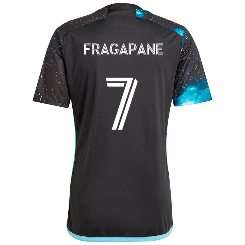 Gyermek Franco Fragapane #7 Fekete Kék Hazai Jersey 2024/25 Mez Póló Ing