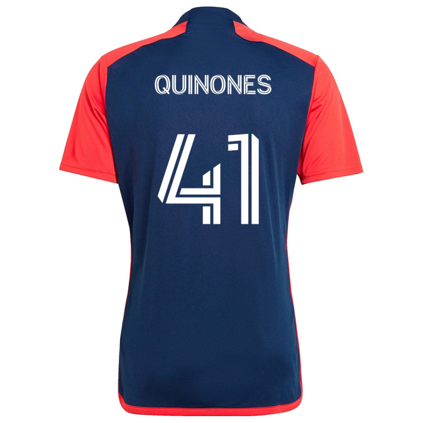 Gyermek Colby Quiñónes #41 Kék Piros Hazai Jersey 2024/25 Mez Póló Ing