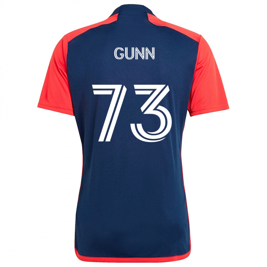 Gyermek Jd Gunn #73 Kék Piros Hazai Jersey 2024/25 Mez Póló Ing