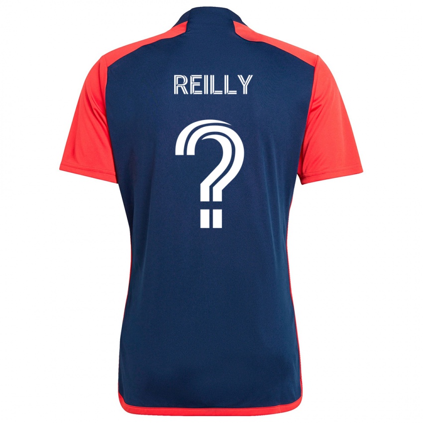 Gyermek Aidan Reilly #0 Kék Piros Hazai Jersey 2024/25 Mez Póló Ing