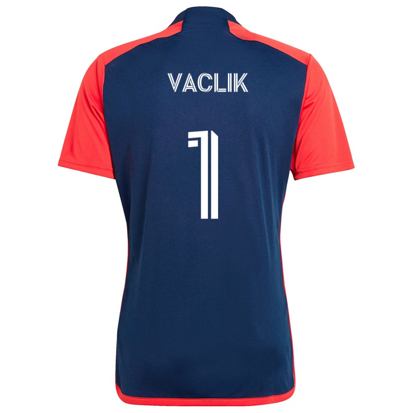 Gyermek Tomas Vaclik #1 Kék Piros Hazai Jersey 2024/25 Mez Póló Ing