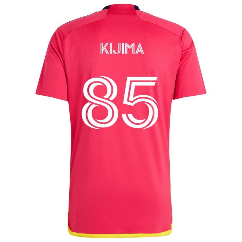 Gyermek Hosei Kijima #85 Piros Kék Hazai Jersey 2024/25 Mez Póló Ing