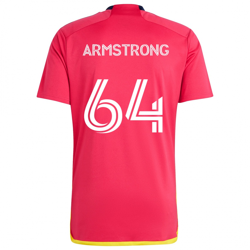 Gyermek Dida Armstrong #64 Piros Kék Hazai Jersey 2024/25 Mez Póló Ing