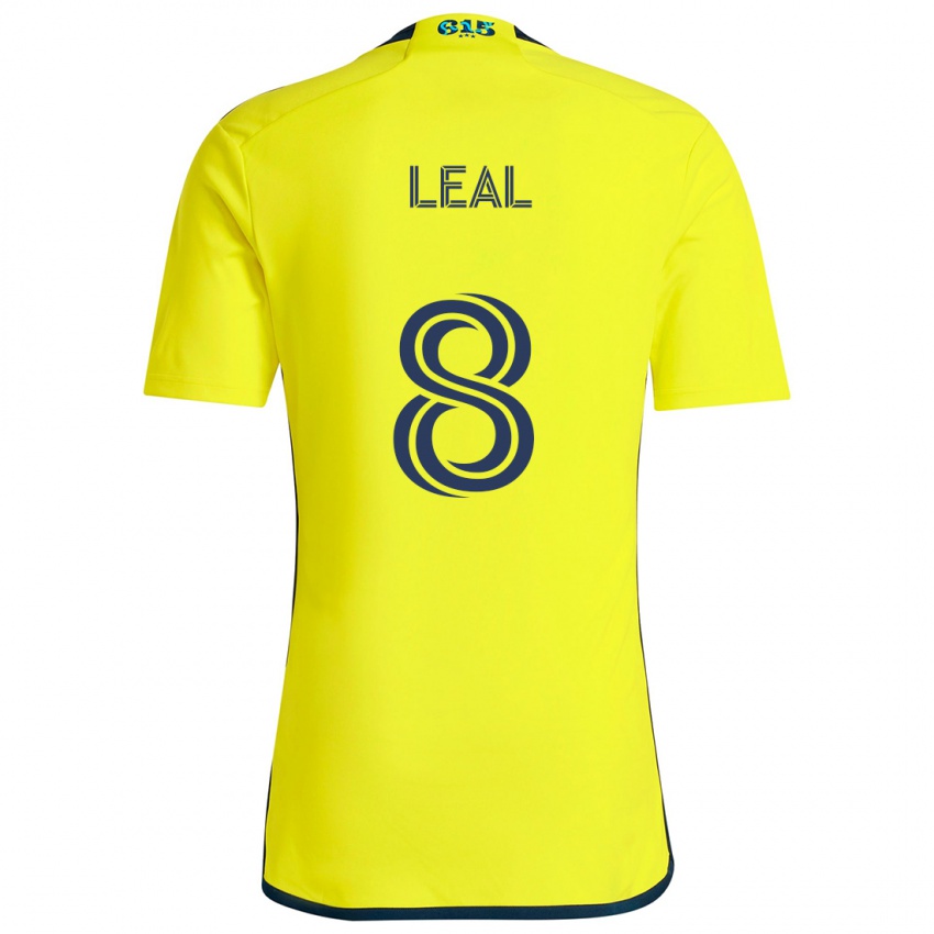 Gyermek Randall Leal #8 Sárga Kék Hazai Jersey 2024/25 Mez Póló Ing