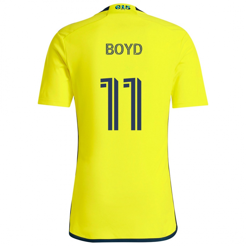 Gyermek Tyler Boyd #11 Sárga Kék Hazai Jersey 2024/25 Mez Póló Ing