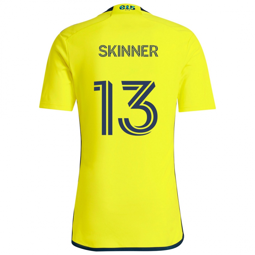 Gyermek Joey Skinner #13 Sárga Kék Hazai Jersey 2024/25 Mez Póló Ing