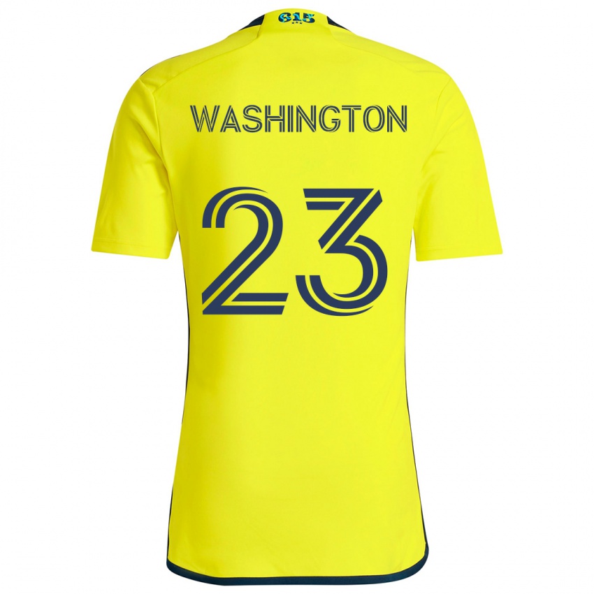 Gyermek Taylor Washington #23 Sárga Kék Hazai Jersey 2024/25 Mez Póló Ing