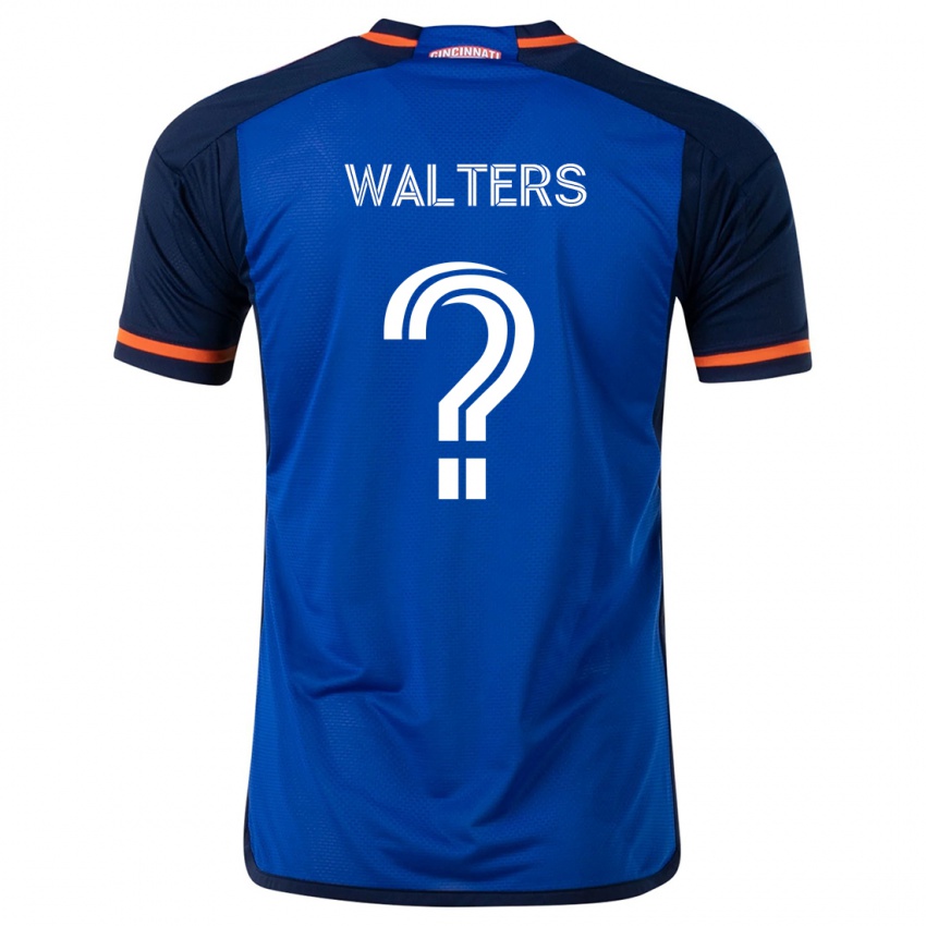 Gyermek Paul Walters #0 Kék Fehér Hazai Jersey 2024/25 Mez Póló Ing