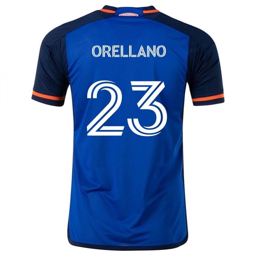 Gyermek Luca Orellano #23 Kék Fehér Hazai Jersey 2024/25 Mez Póló Ing