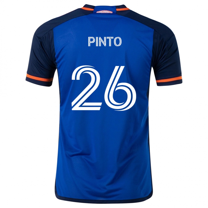 Gyermek Malik Pinto #26 Kék Fehér Hazai Jersey 2024/25 Mez Póló Ing