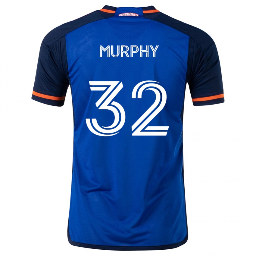 Gyermek Ian Murphy #32 Kék Fehér Hazai Jersey 2024/25 Mez Póló Ing