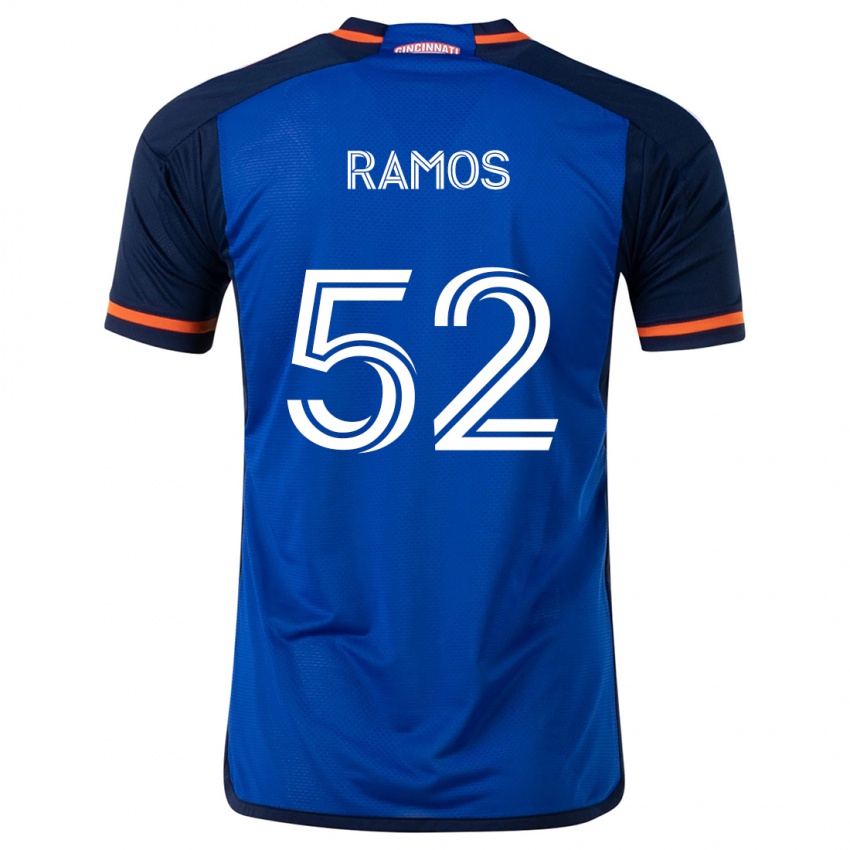 Gyermek Yair Ramos #52 Kék Fehér Hazai Jersey 2024/25 Mez Póló Ing