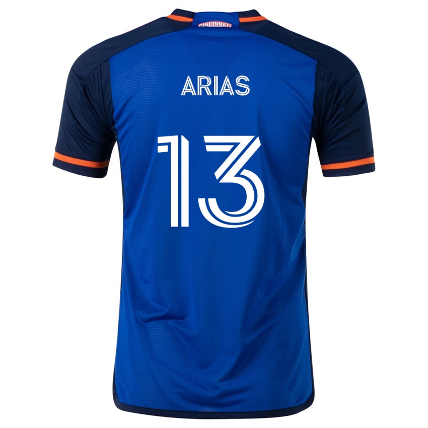 Gyermek Santiago Arias #13 Kék Fehér Hazai Jersey 2024/25 Mez Póló Ing