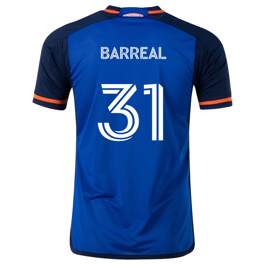 Gyermek Álvaro Barreal #31 Kék Fehér Hazai Jersey 2024/25 Mez Póló Ing