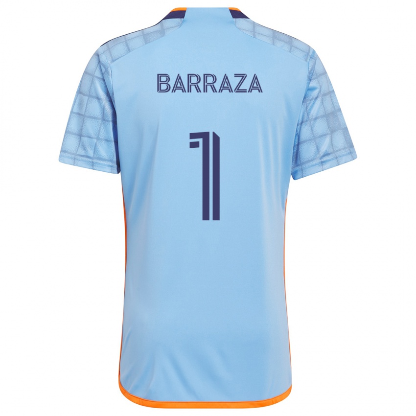 Gyermek Luis Barraza #1 Kék Narancs Hazai Jersey 2024/25 Mez Póló Ing