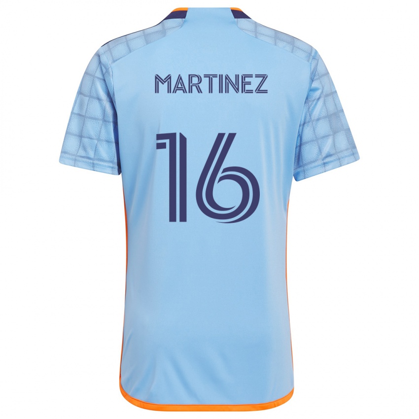 Gyermek Alonso Martínez #16 Kék Narancs Hazai Jersey 2024/25 Mez Póló Ing