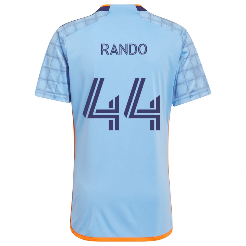 Gyermek Alex Rando #44 Kék Narancs Hazai Jersey 2024/25 Mez Póló Ing