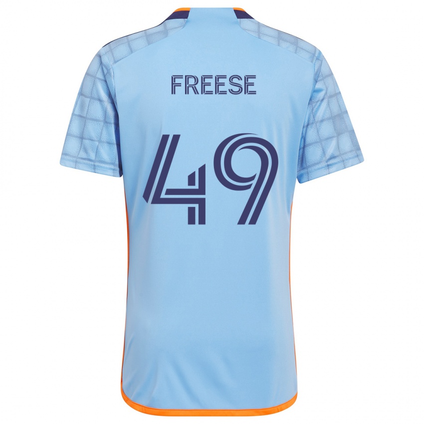 Gyermek Matt Freese #49 Kék Narancs Hazai Jersey 2024/25 Mez Póló Ing