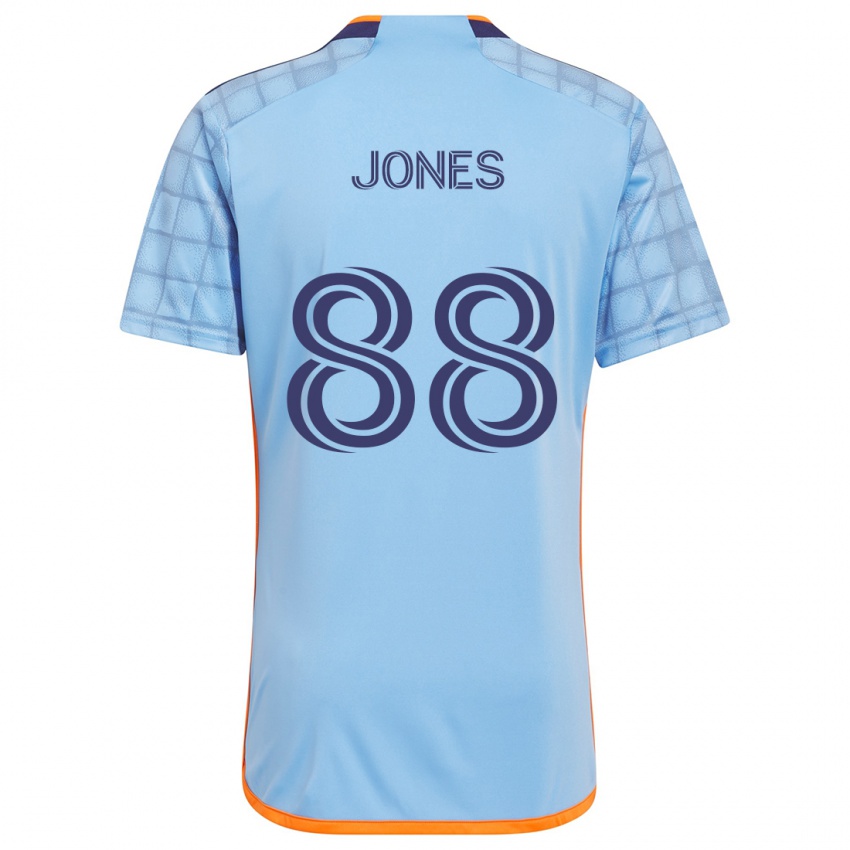 Gyermek Malachi Jones #88 Kék Narancs Hazai Jersey 2024/25 Mez Póló Ing