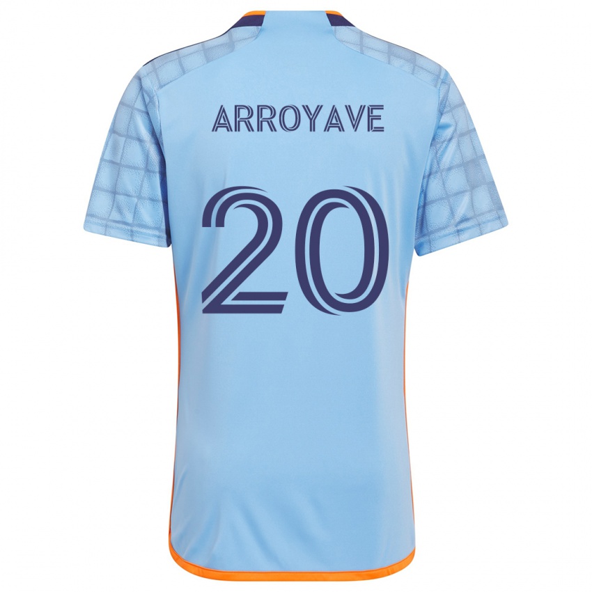 Gyermek Jacob Arroyave #20 Kék Narancs Hazai Jersey 2024/25 Mez Póló Ing