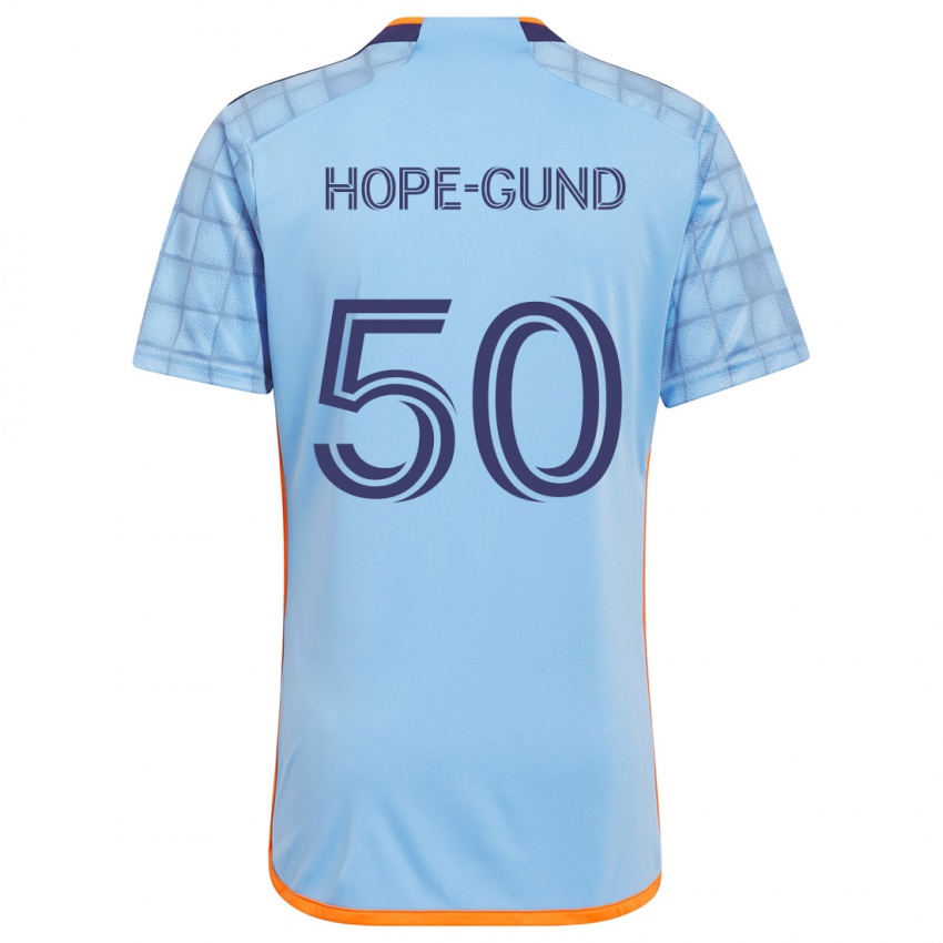 Gyermek Kofi Hope-Gund #50 Kék Narancs Hazai Jersey 2024/25 Mez Póló Ing