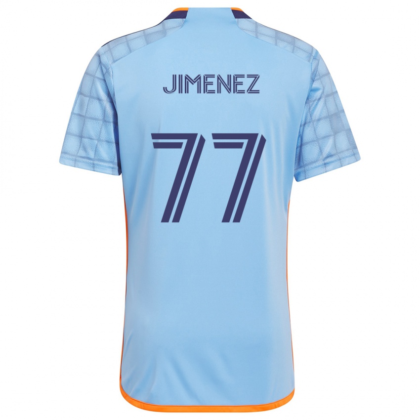 Gyermek Jonathan Jiménez #77 Kék Narancs Hazai Jersey 2024/25 Mez Póló Ing