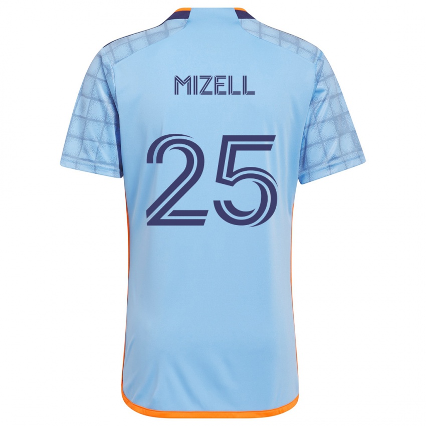 Gyermek Cody Mizell #25 Kék Narancs Hazai Jersey 2024/25 Mez Póló Ing