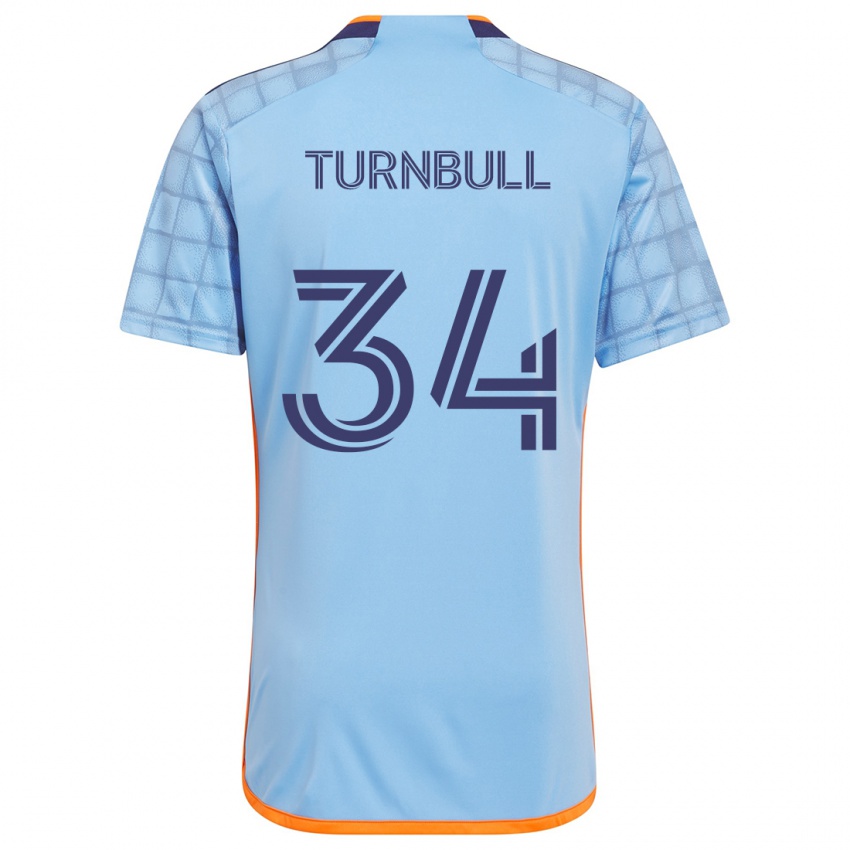 Gyermek Stephen Turnbull #34 Kék Narancs Hazai Jersey 2024/25 Mez Póló Ing