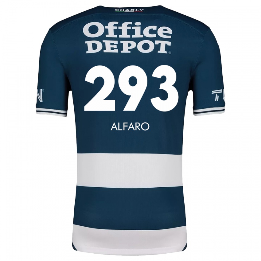 Gyermek Cristóbal Alfaro #293 Kék Fehér Hazai Jersey 2024/25 Mez Póló Ing