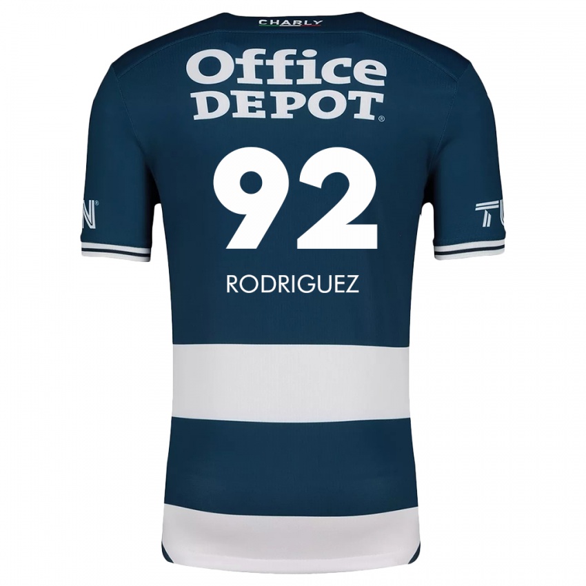 Gyermek Sergio Rodríguez #92 Kék Fehér Hazai Jersey 2024/25 Mez Póló Ing