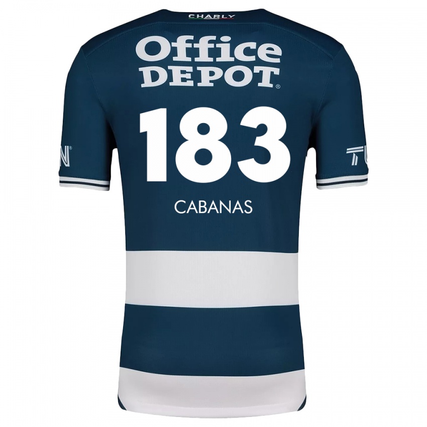 Gyermek Mauricio Cabañas #183 Kék Fehér Hazai Jersey 2024/25 Mez Póló Ing