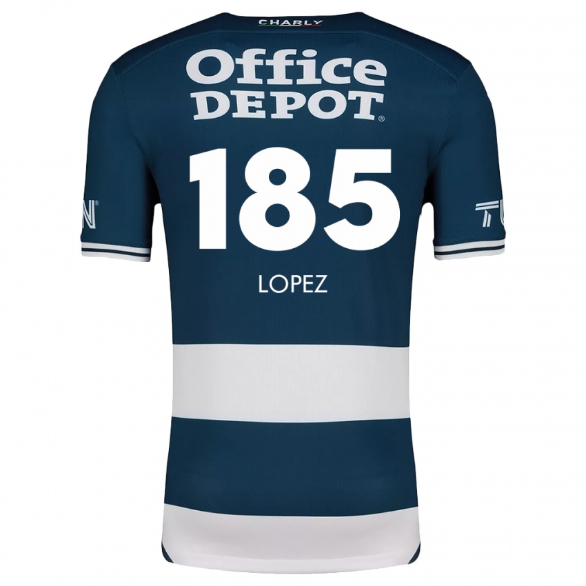 Gyermek René López #185 Kék Fehér Hazai Jersey 2024/25 Mez Póló Ing