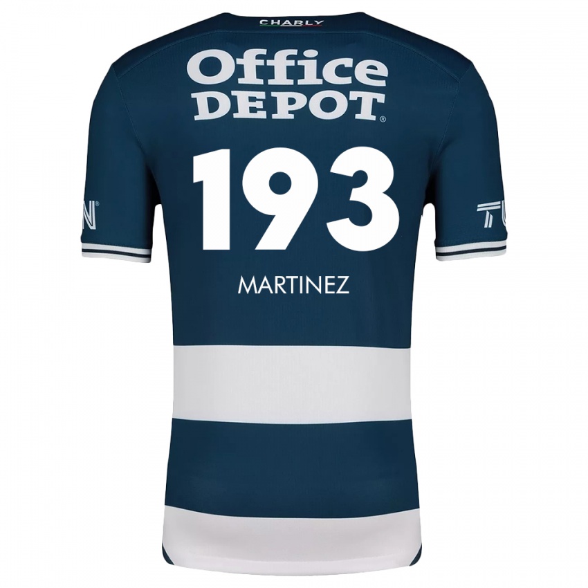 Gyermek Pedro Martínez #193 Kék Fehér Hazai Jersey 2024/25 Mez Póló Ing