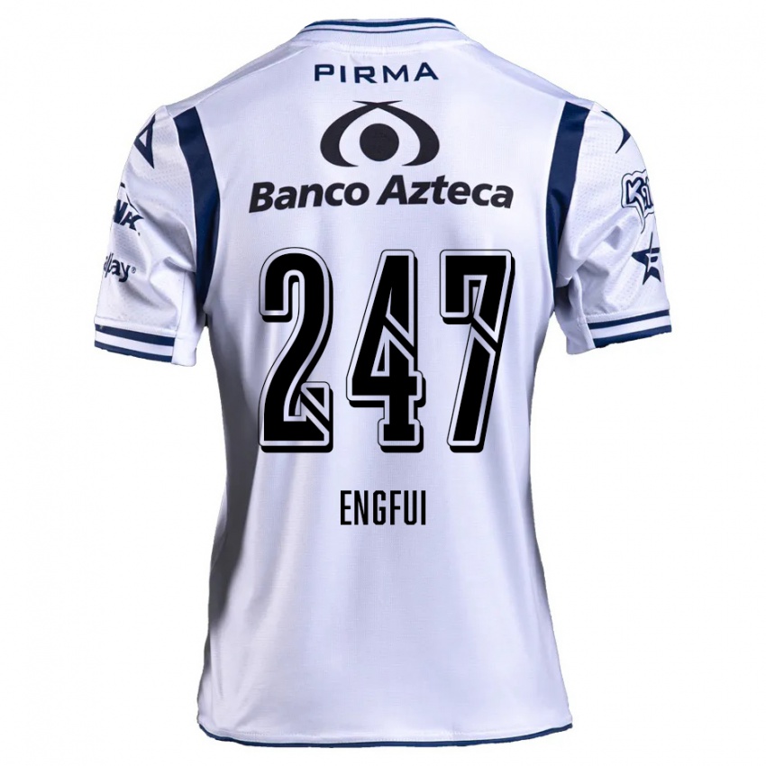 Gyermek Emilio Engfui #247 Fehér Sötétkék Hazai Jersey 2024/25 Mez Póló Ing