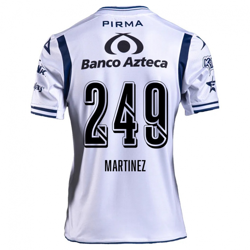 Gyermek Juan Martínez #249 Fehér Sötétkék Hazai Jersey 2024/25 Mez Póló Ing