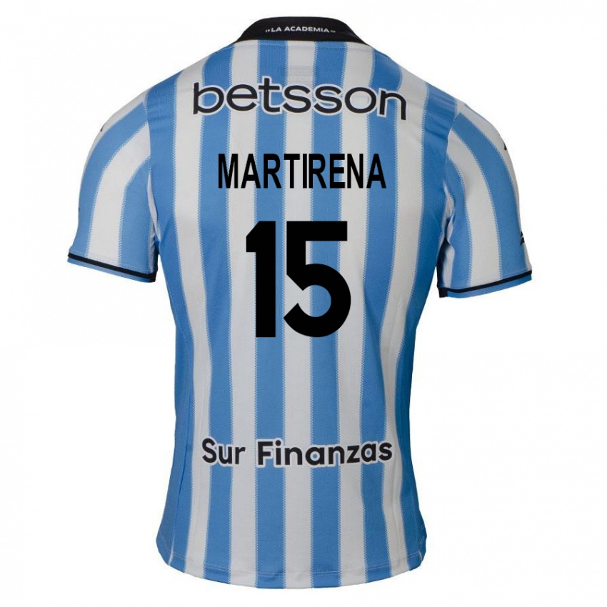 Gyermek Gastón Martirena #15 Kék Fehér Fekete Hazai Jersey 2024/25 Mez Póló Ing