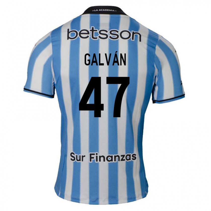 Gyermek Ignacio Galván #47 Kék Fehér Fekete Hazai Jersey 2024/25 Mez Póló Ing