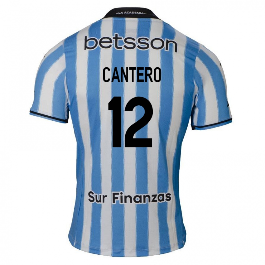 Gyermek Milton Cantero #12 Kék Fehér Fekete Hazai Jersey 2024/25 Mez Póló Ing