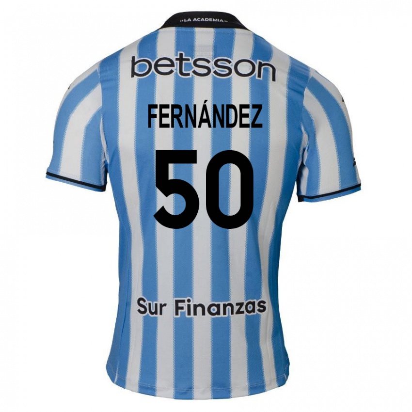 Gyermek Román Fernández #50 Kék Fehér Fekete Hazai Jersey 2024/25 Mez Póló Ing