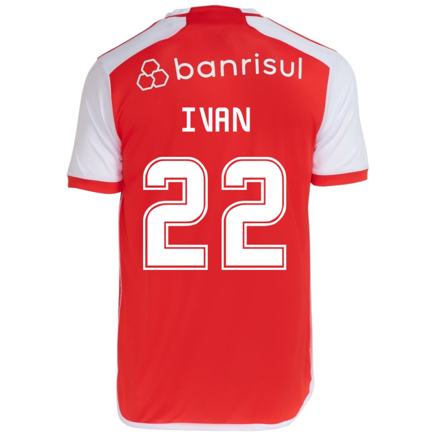 Gyermek Ivan #22 Piros Fehér Hazai Jersey 2024/25 Mez Póló Ing